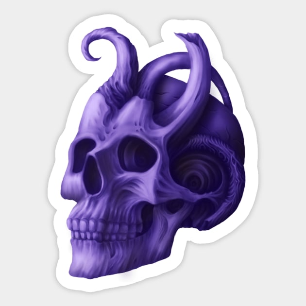 resident Evil, art skull Sticker by Hedgeh0g